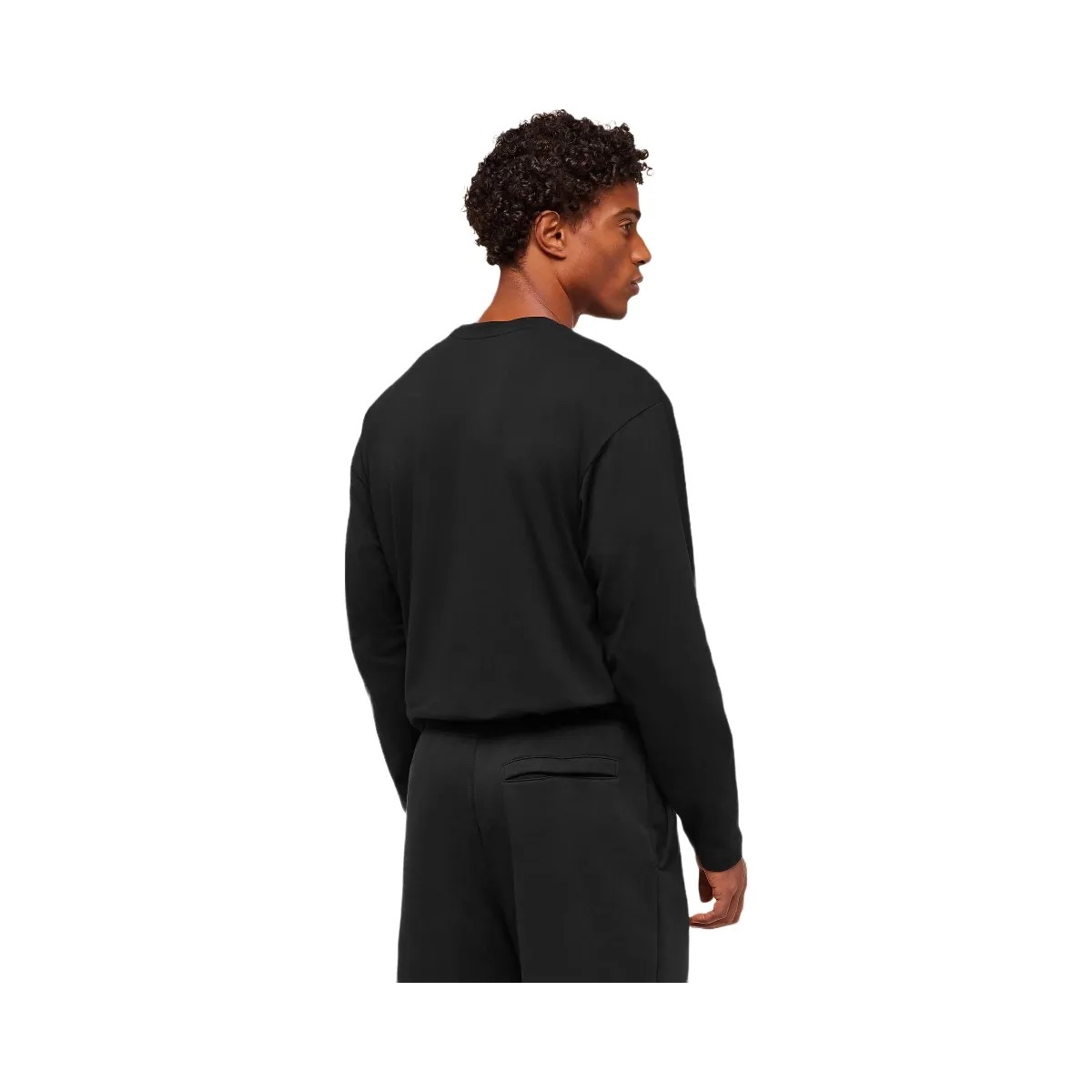 Gymshark Essential Oversized Long Sleeve T-Shirt - Black - HypeFly India View 3