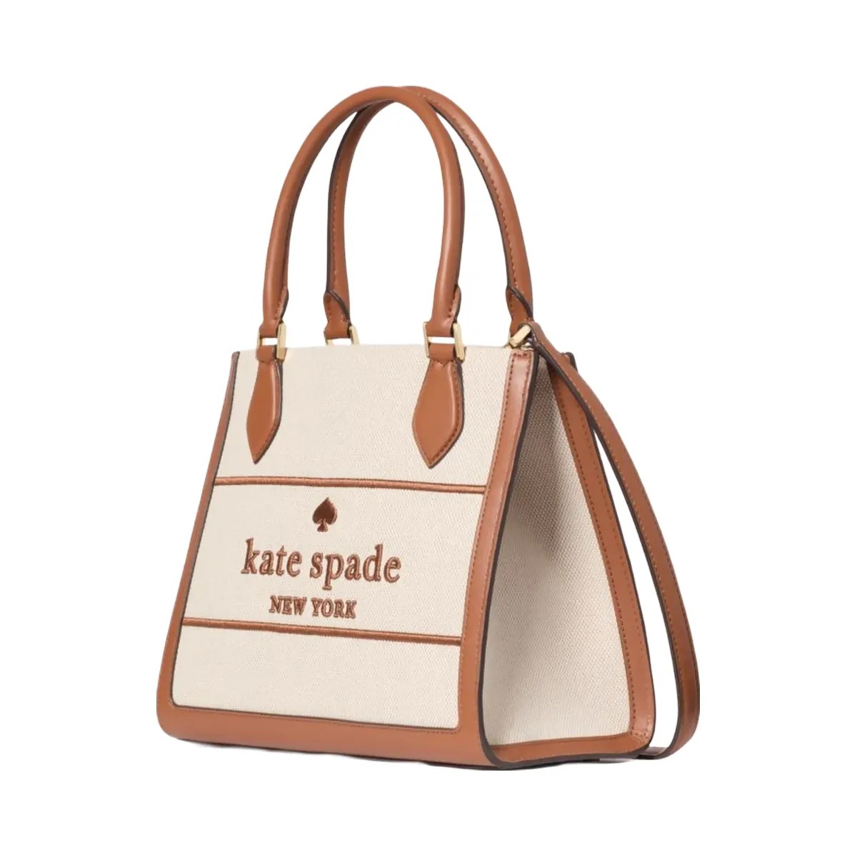 Kate Spade Ellie Canvas Small Tote Warm Gingerbread Multi - HypeFly India View 4