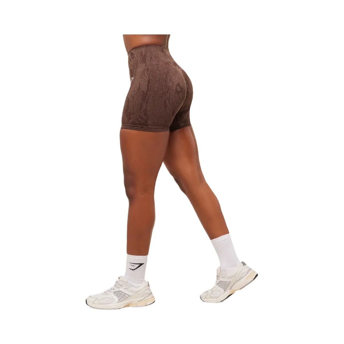 Gymshark Adapt Camo Seamless Shorts - Archive Brown/Soft Brown - HypeFly India View 3