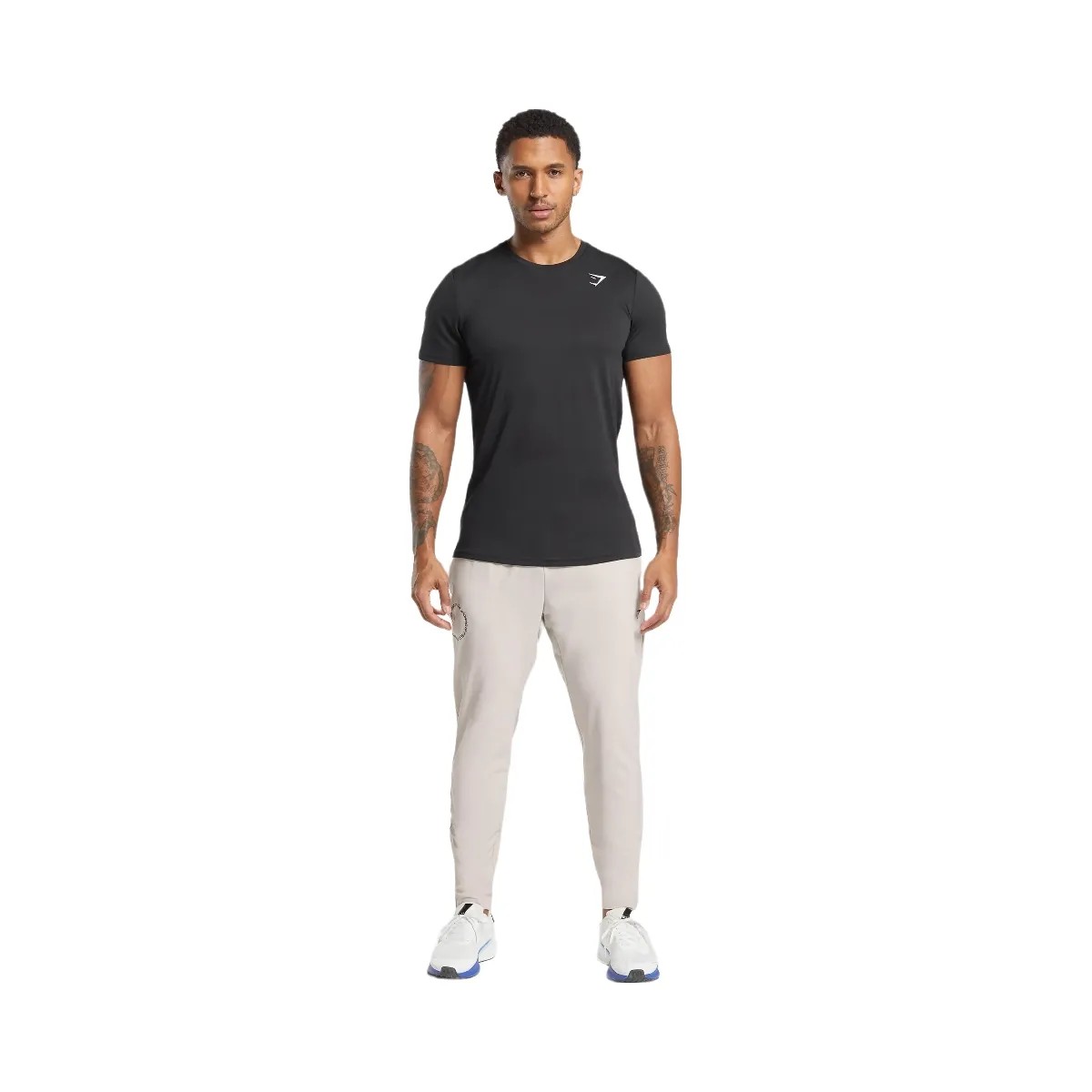 Gymshark Keep Showing Up Joggers - Pebble Grey - HypeFly India View 3