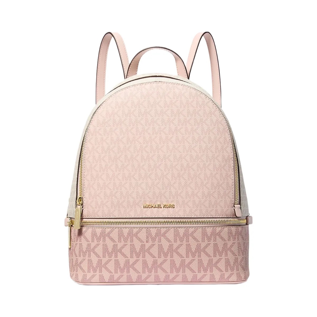 Michael Kors Rhea Medium Color-Block Signature Logo Backpack Pwd Blsh Mlt - HypeFly India View 1