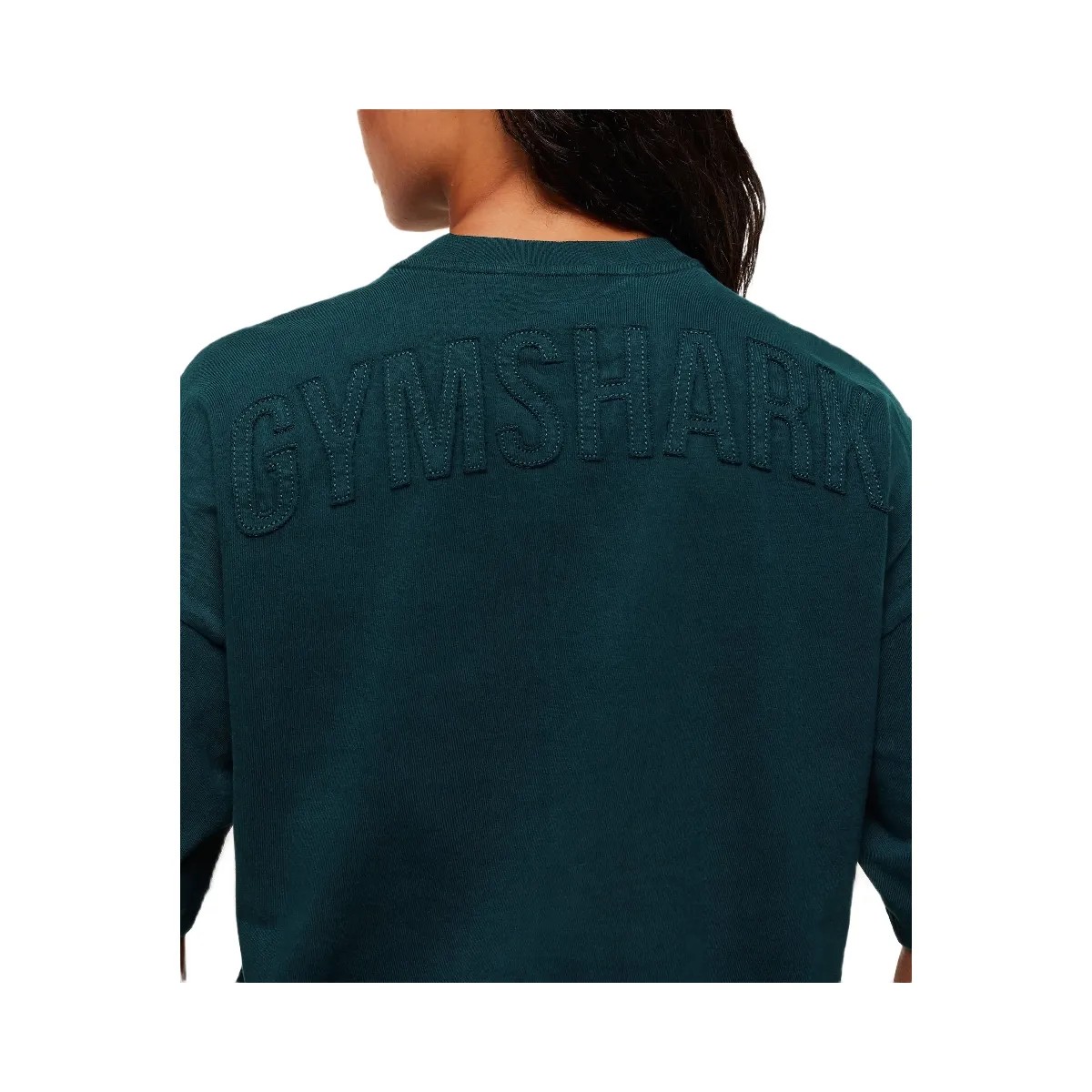 Gymshark Power Washed Oversized T-Shirt - Deep Petrol Blue/Acid Wash Small Ball - HypeFly India View 4