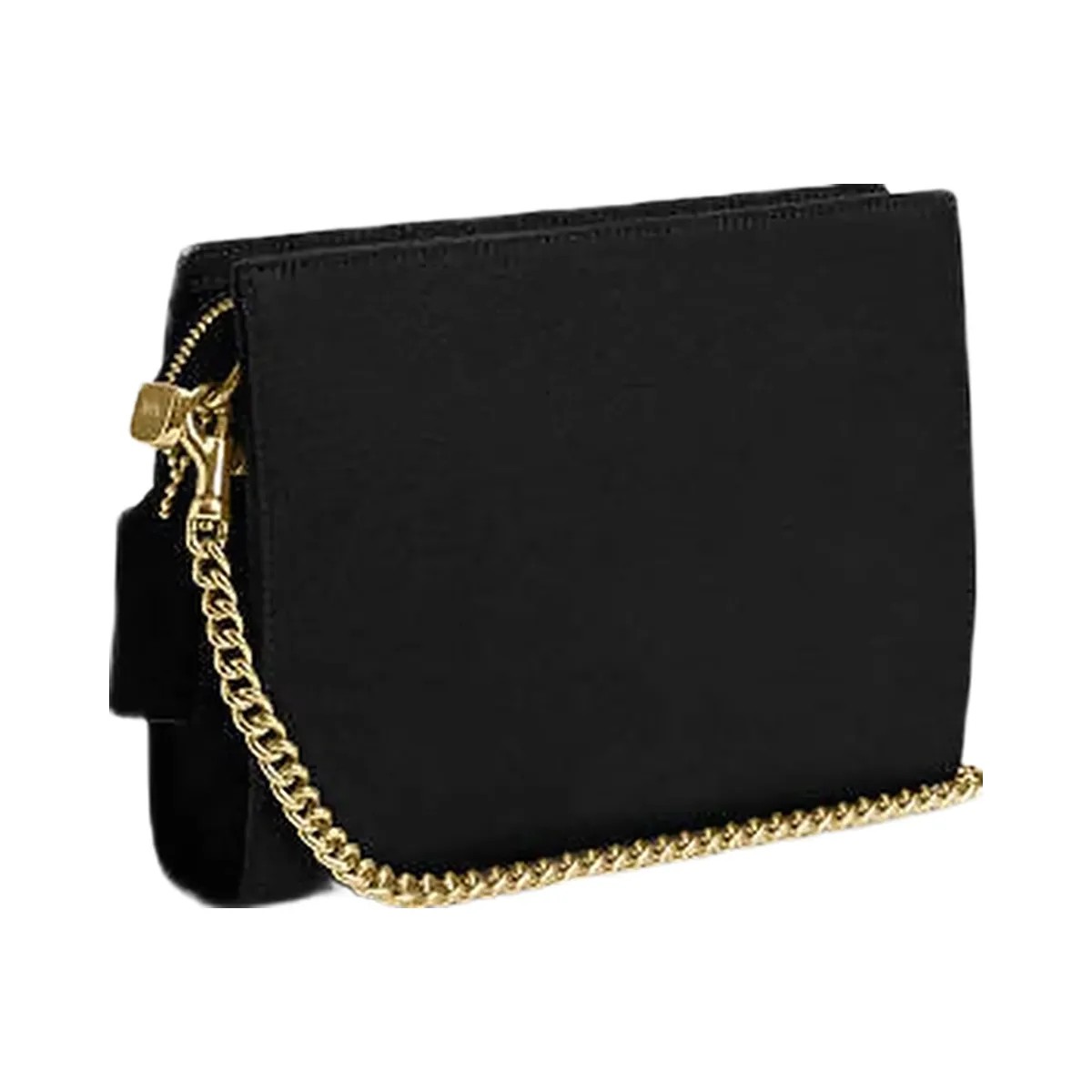 Coach Slim Crossbody Pebbled Leather-Gold-Black - HypeFly India View 4