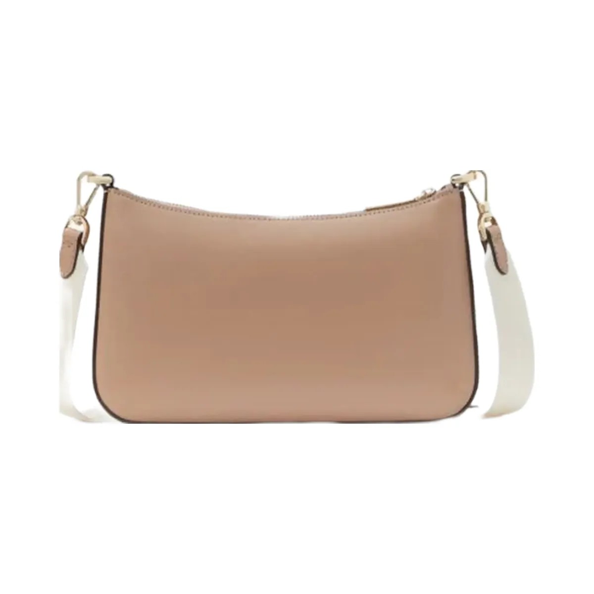 Kate Spade Duet Colorblock Saffiano Leather Small Crossbody Toasted Hazelnut Multi - HypeFly India View 4