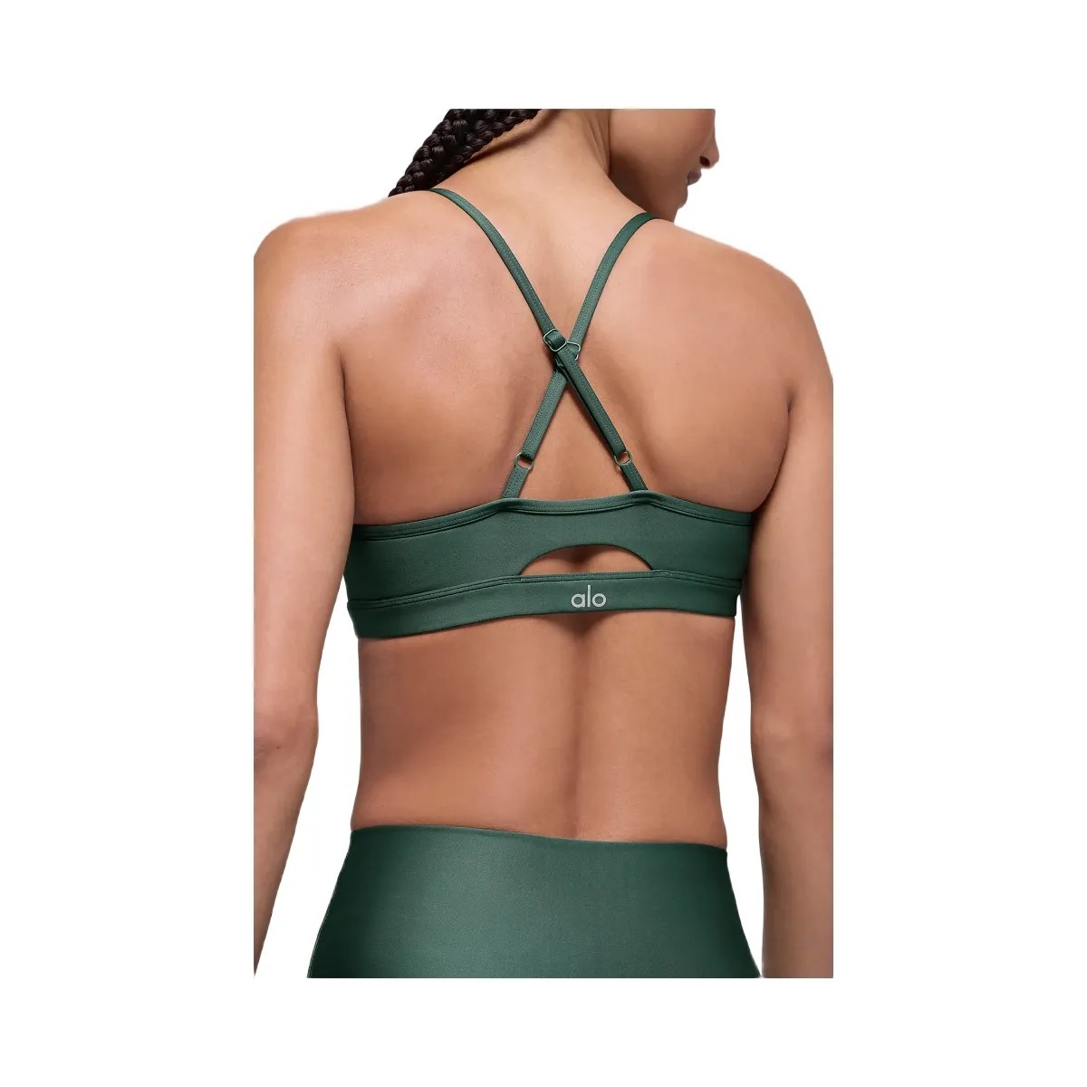 Alo Women's Airlift Intrigue Bra - Clover Green - HypeFly India View 2