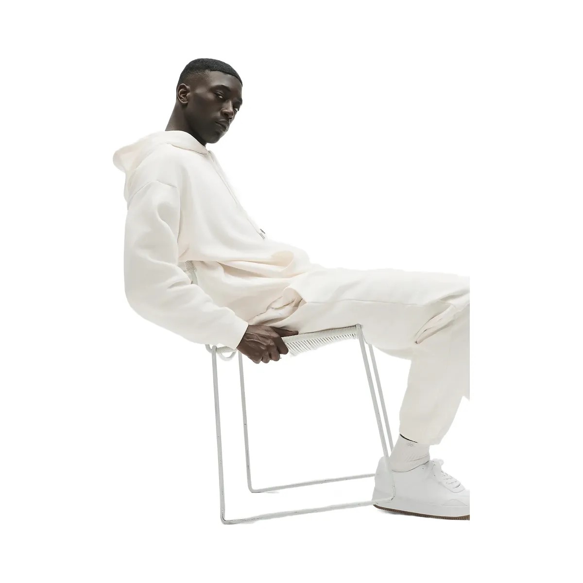 Alo Quarter Crew Street Sock - Ivory - HypeFly India View 3