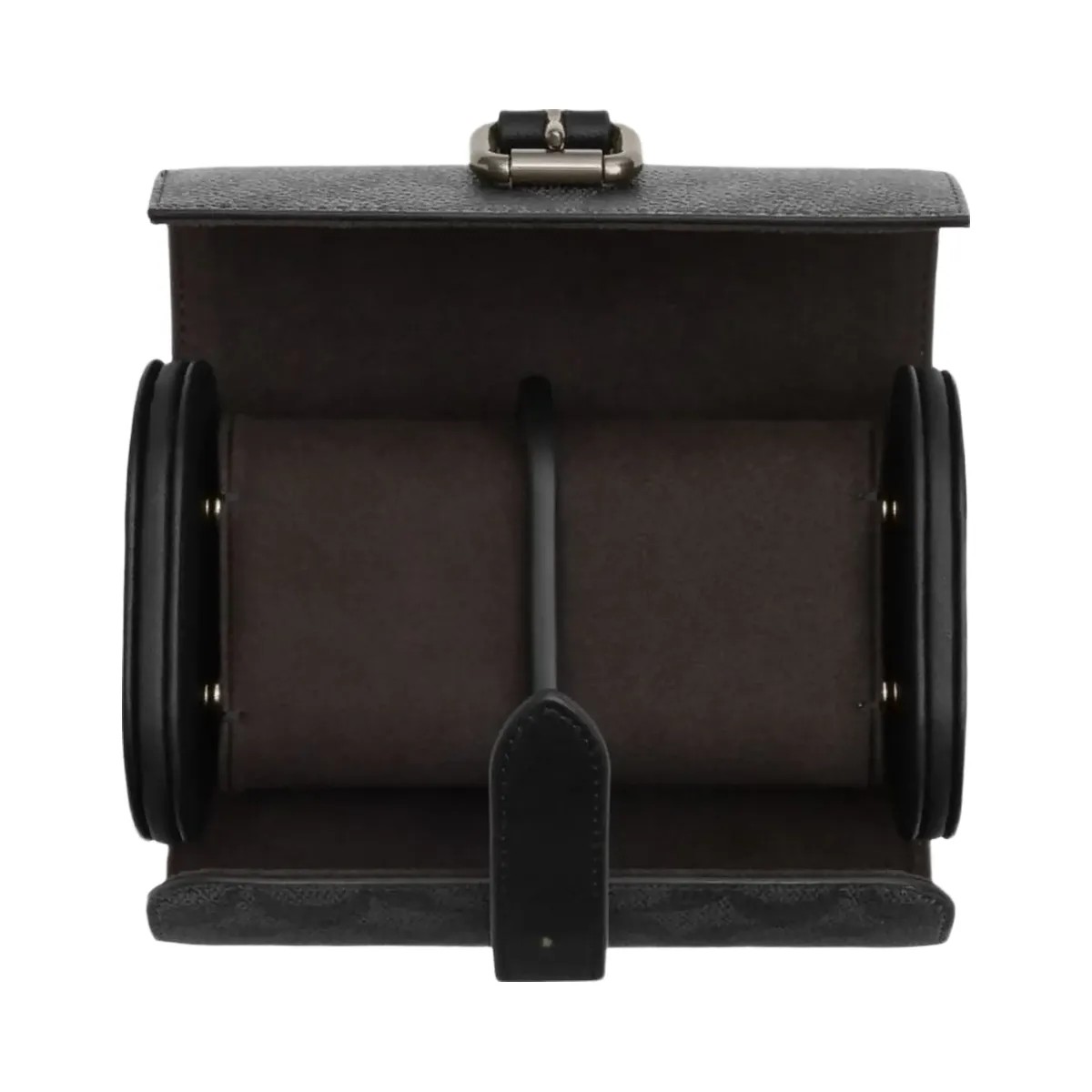 Coach Watch Case In Signature Canvas Signature Canvas-Gunmetal-Charcoal-Black - HypeFly India View 3