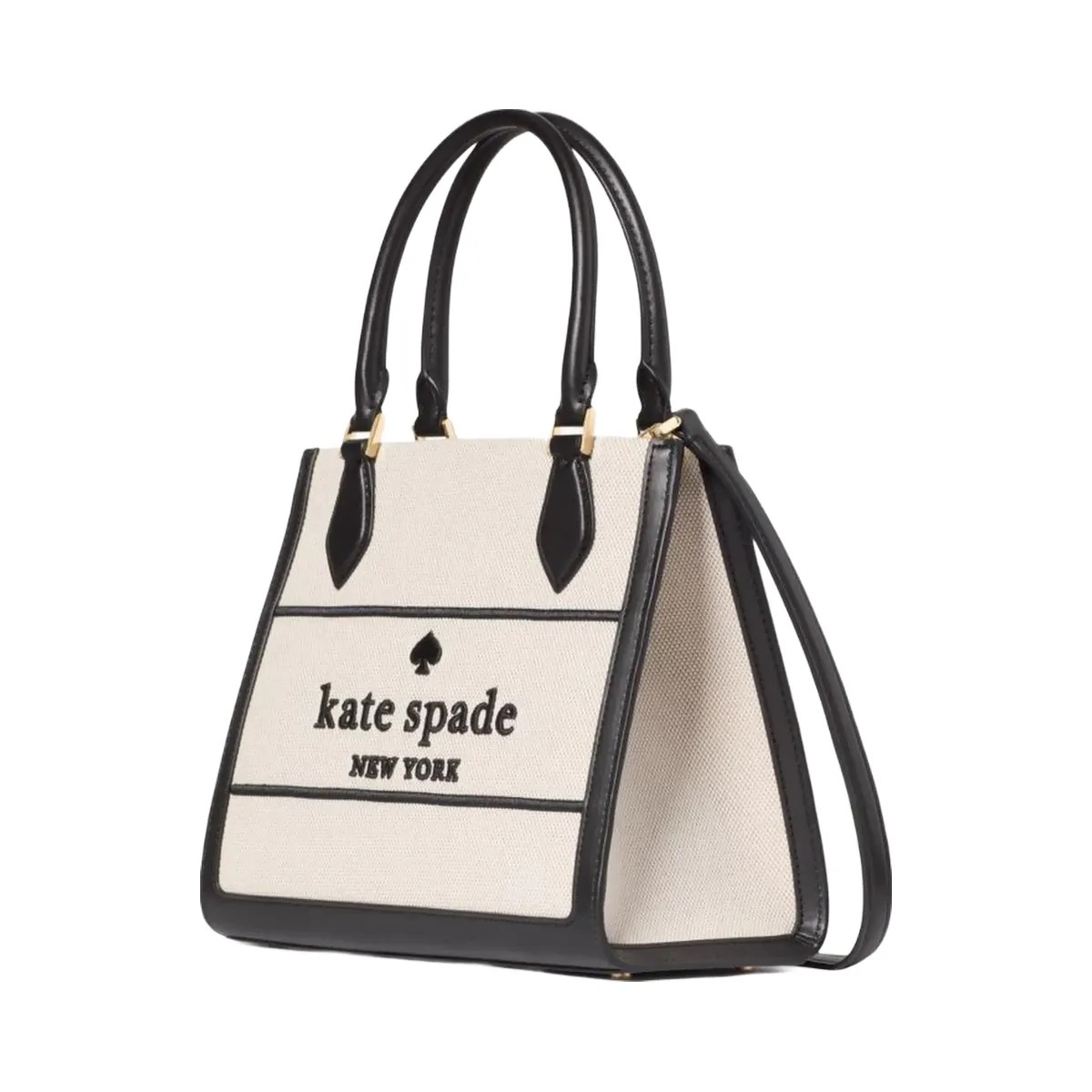 Kate Spade Ellie Canvas Small Tote Black Multi - HypeFly India View 4