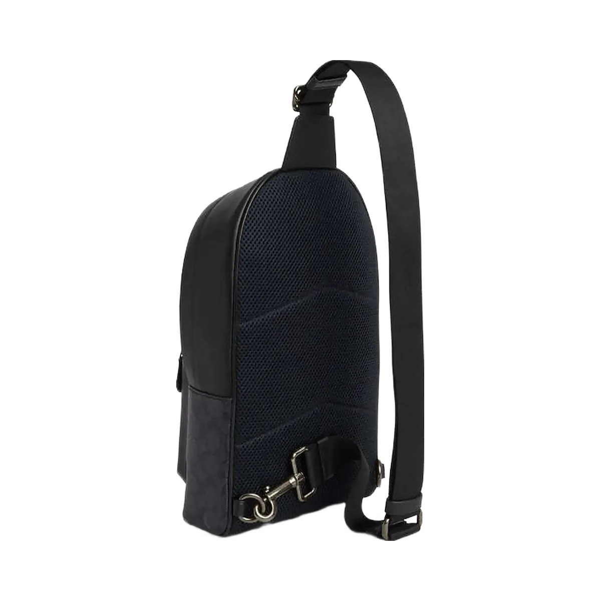 Coach West Pack In Signature Canvas Signature Canvas-Gunmetal-Charcoal-Black - HypeFly India View 4