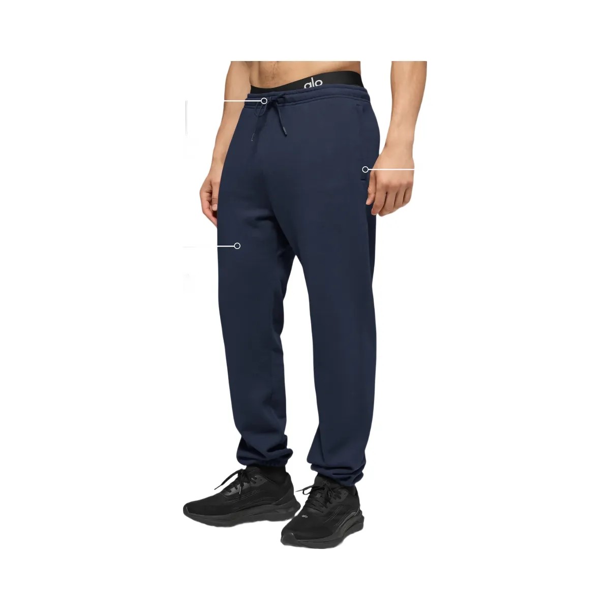 Alo Men's Chill Sweatpant - Navy - HypeFly India View 3