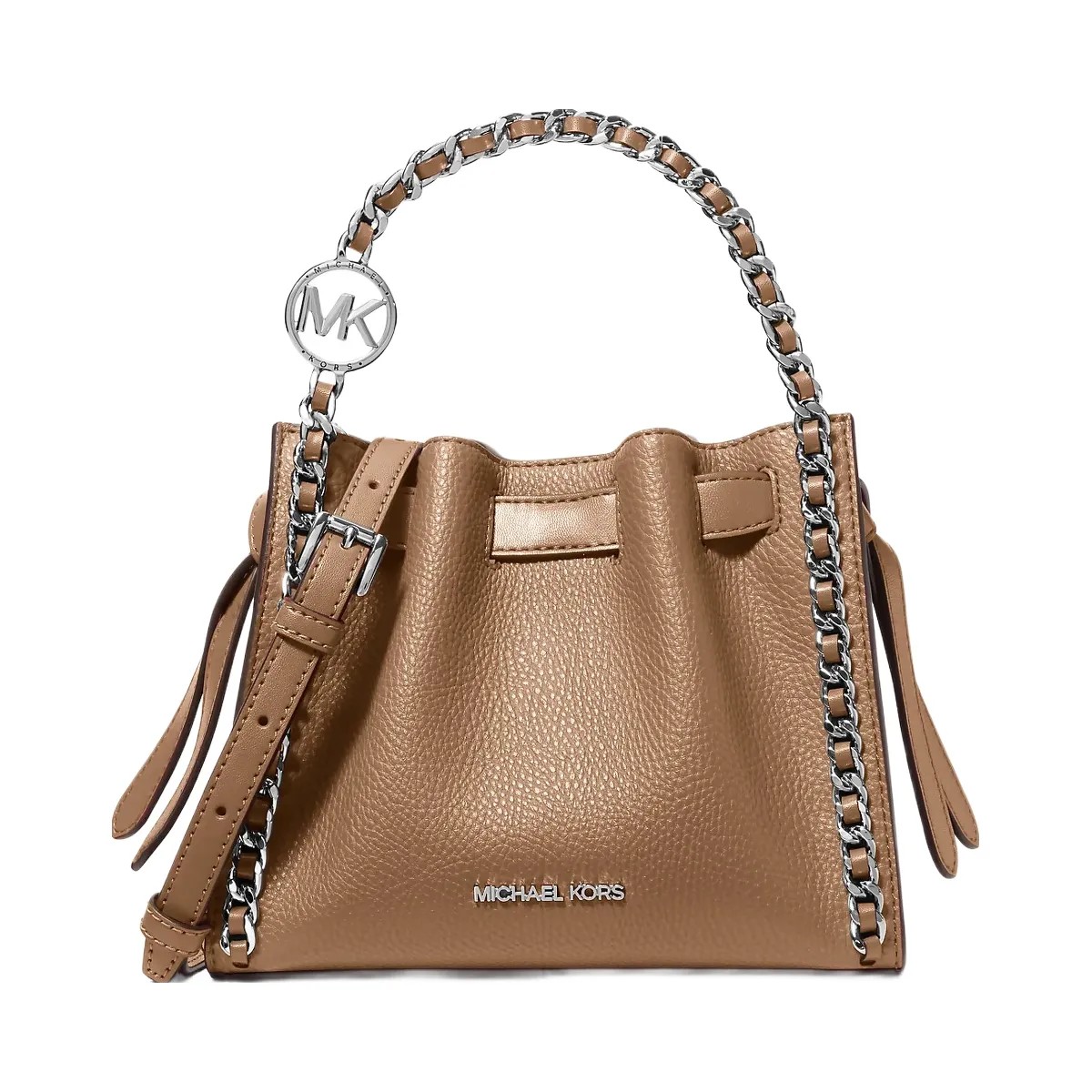 Michael Kors Mina Small Chain Convertible Crossbody Bag Driftwood - HypeFly India View 1