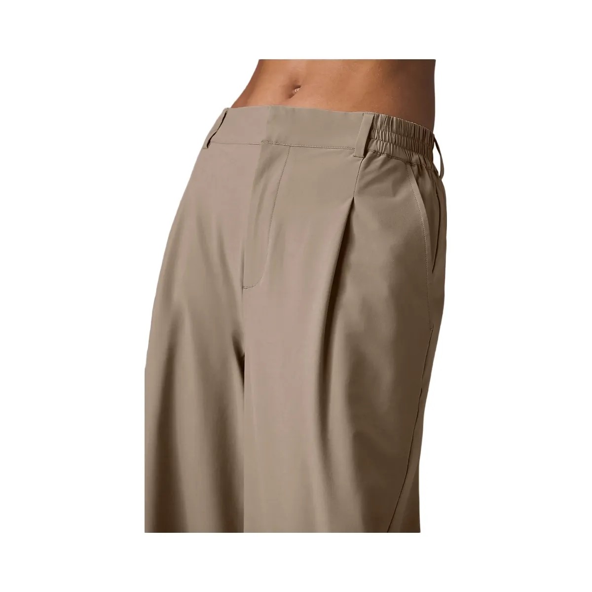 Alo Women's High-Waist Pursuit Trouser (Long) - Gravel - HypeFly India View 4