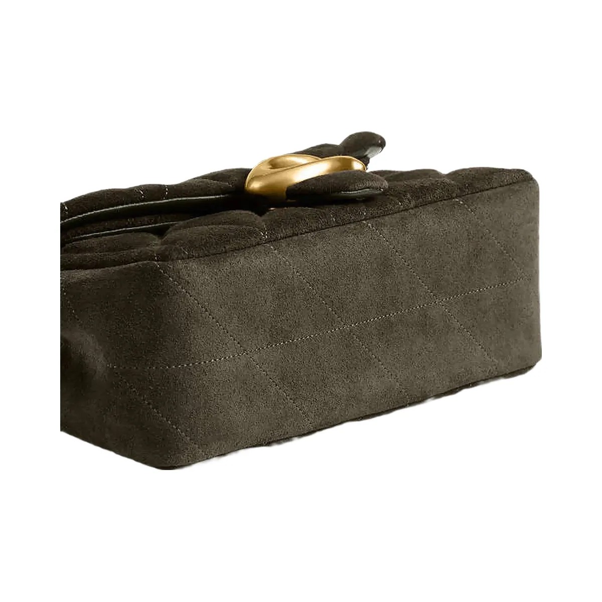 Coach Tabby Shoulder Bag 20 With Quilting Brass-Olive - HypeFly India View 4