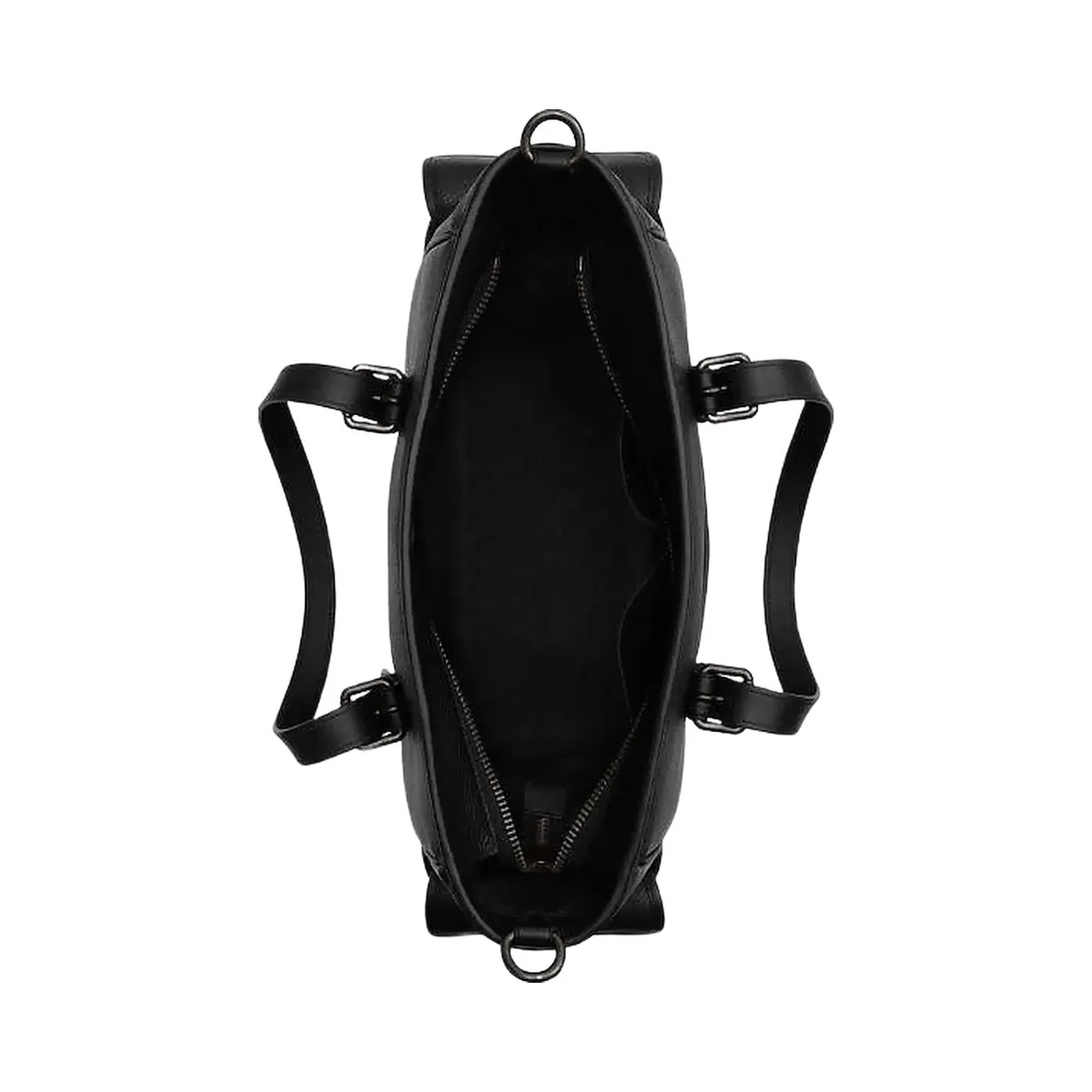 Coach Sprint Tote Pebbled Leather-Black Copper Finish-Black-Black - HypeFly India View 4