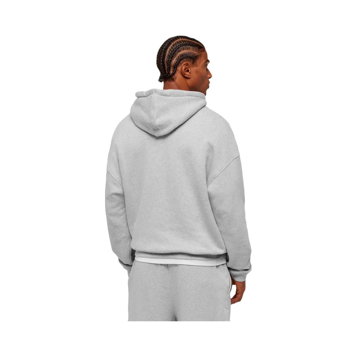 Gymshark Collegiate Hoodie - Bros Soft Grey Marl - HypeFly India View 2