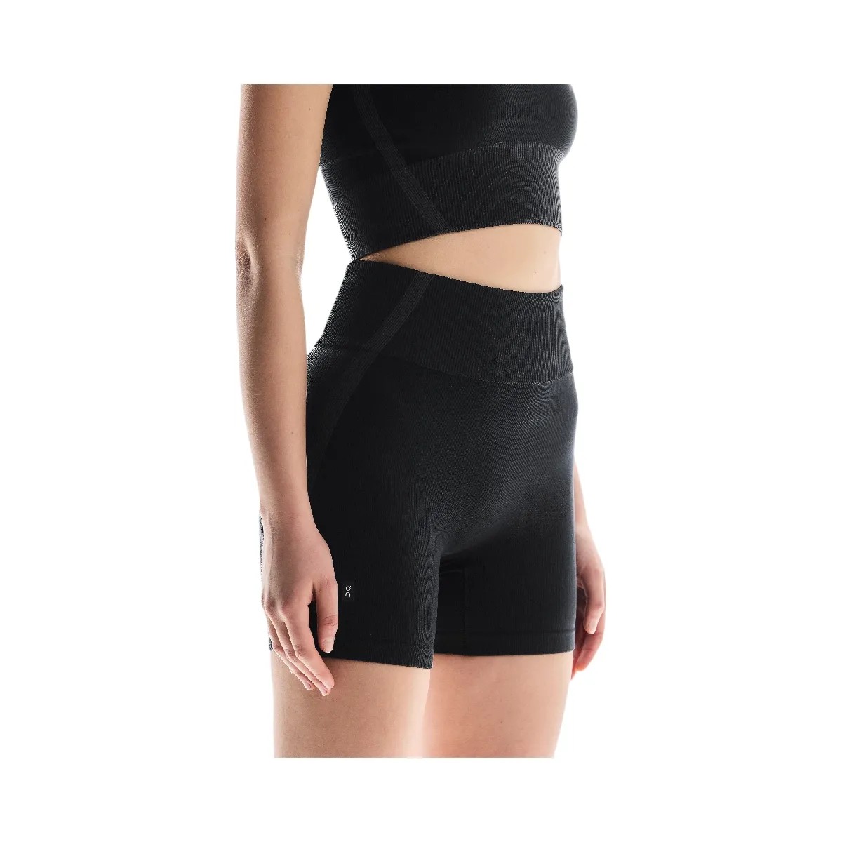 On Studio Knit Shorts Black | Eclipse - HypeFly India View 4