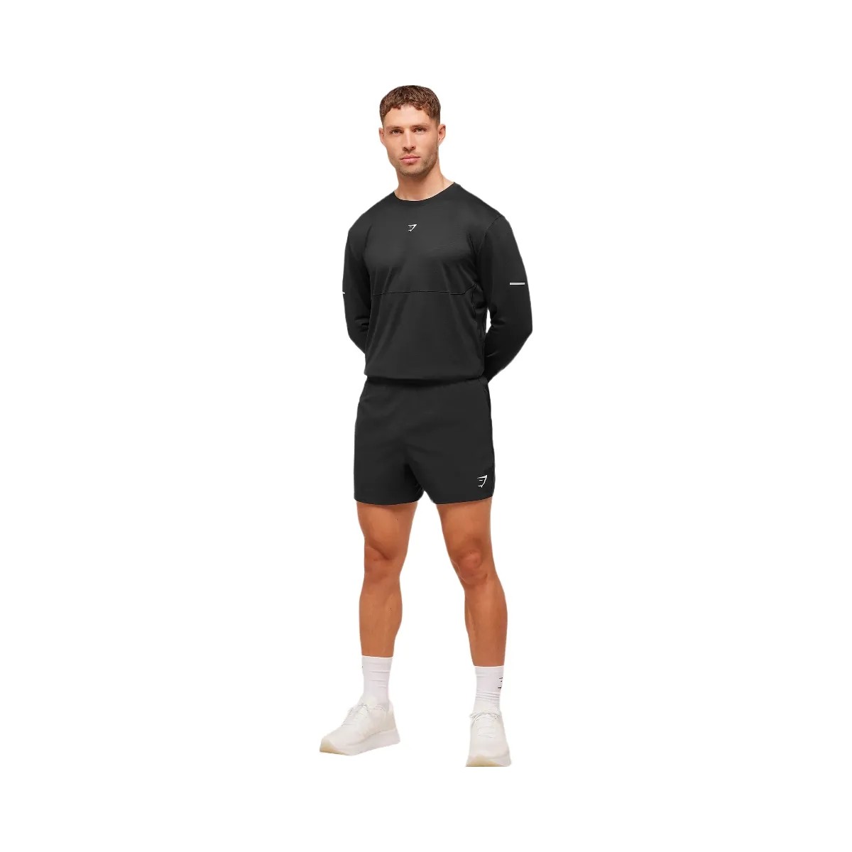 Gymshark Running Long Sleeve T-Shirt - Black - HypeFly India View 4