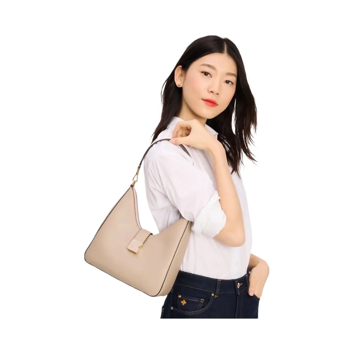 Kate Spade Dakota Hobo Bag Timeless Taupe - HypeFly India View 3