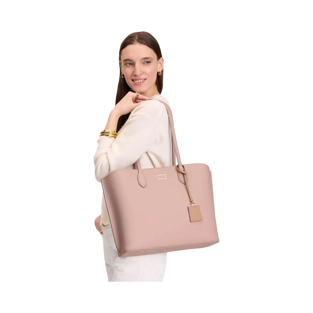 Kate Spade Suite Large Work Tote Rose Smoke - HypeFly India View 2