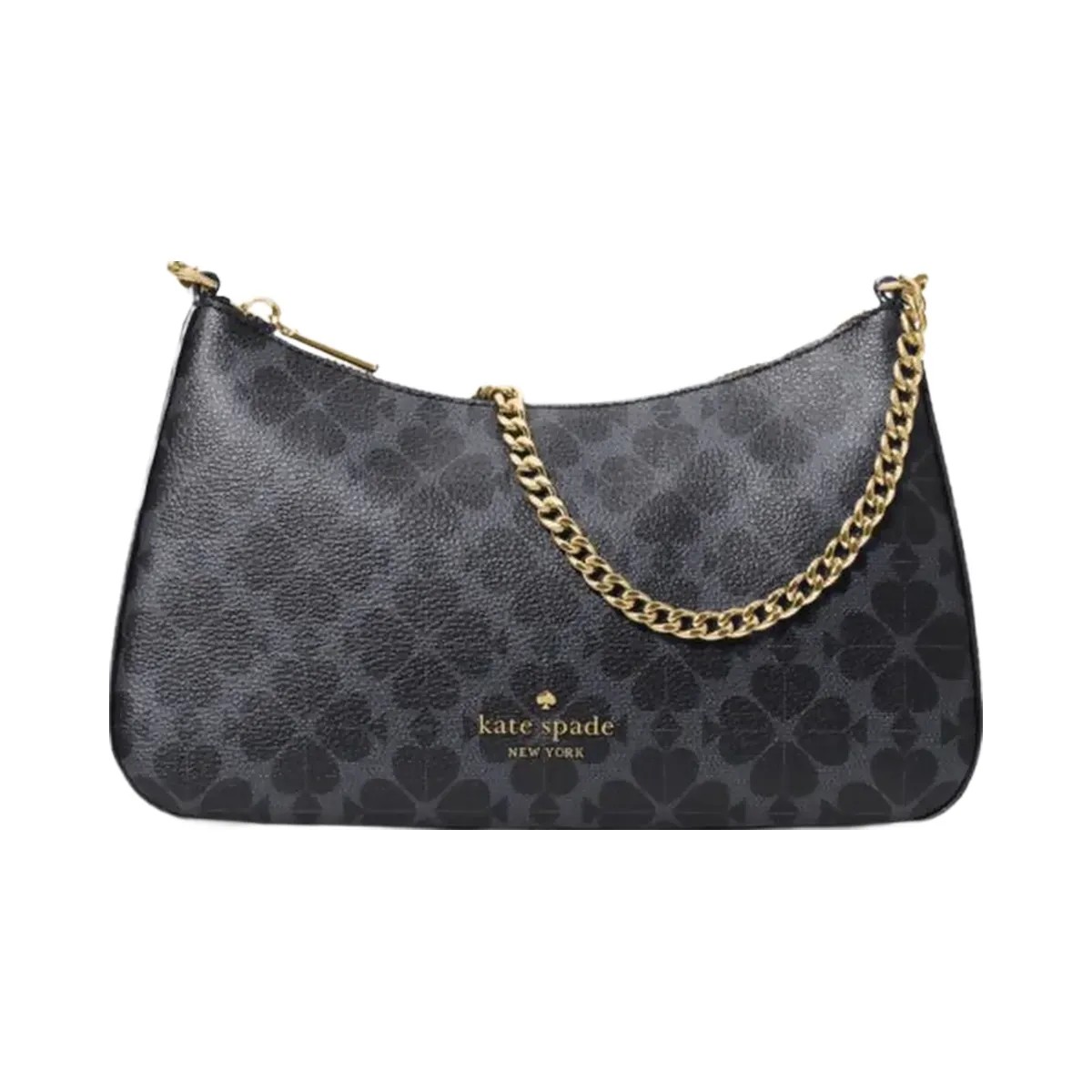 Kate Spade Signature Spade Flower Medium Convertible Crossbody Black - HypeFly India View 1