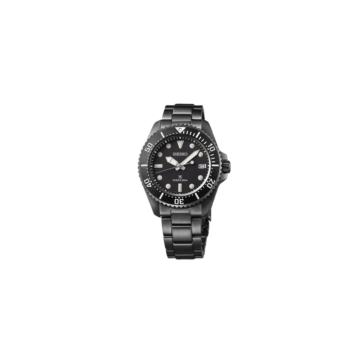 Seiko Prospex Solar Divers in All Black Men's - HypeFly India View 1