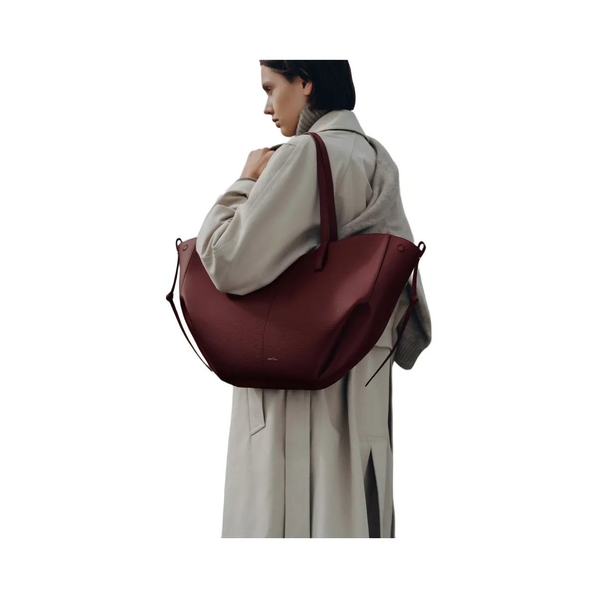 Polene Cyme Textured Black Cherry - HypeFly India View 2