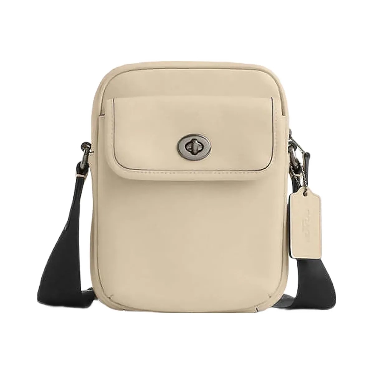 Coach Turnlock Crossbody Bag Smooth Leather-Qb-Ivory - HypeFly India View 1