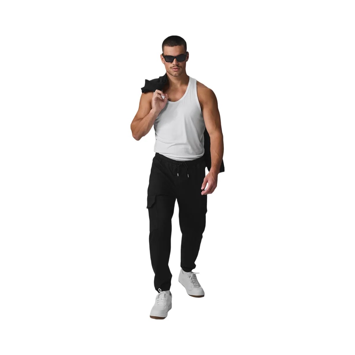 Alo Men's Edition Sueded Jogger - Black - HypeFly India View 1