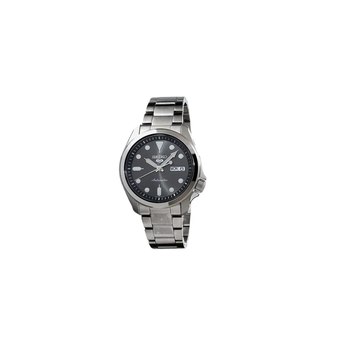 Seiko New 5 Sports Black Analog Stainless Steel Automatic Watch SRPE51K1 Men's - HypeFly India View 1