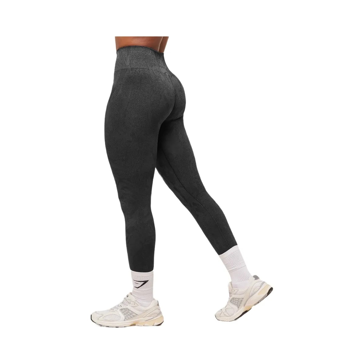 Gymshark Adapt Camo Seamless Leggings - Asphalt Grey/Black - HypeFly India View 3