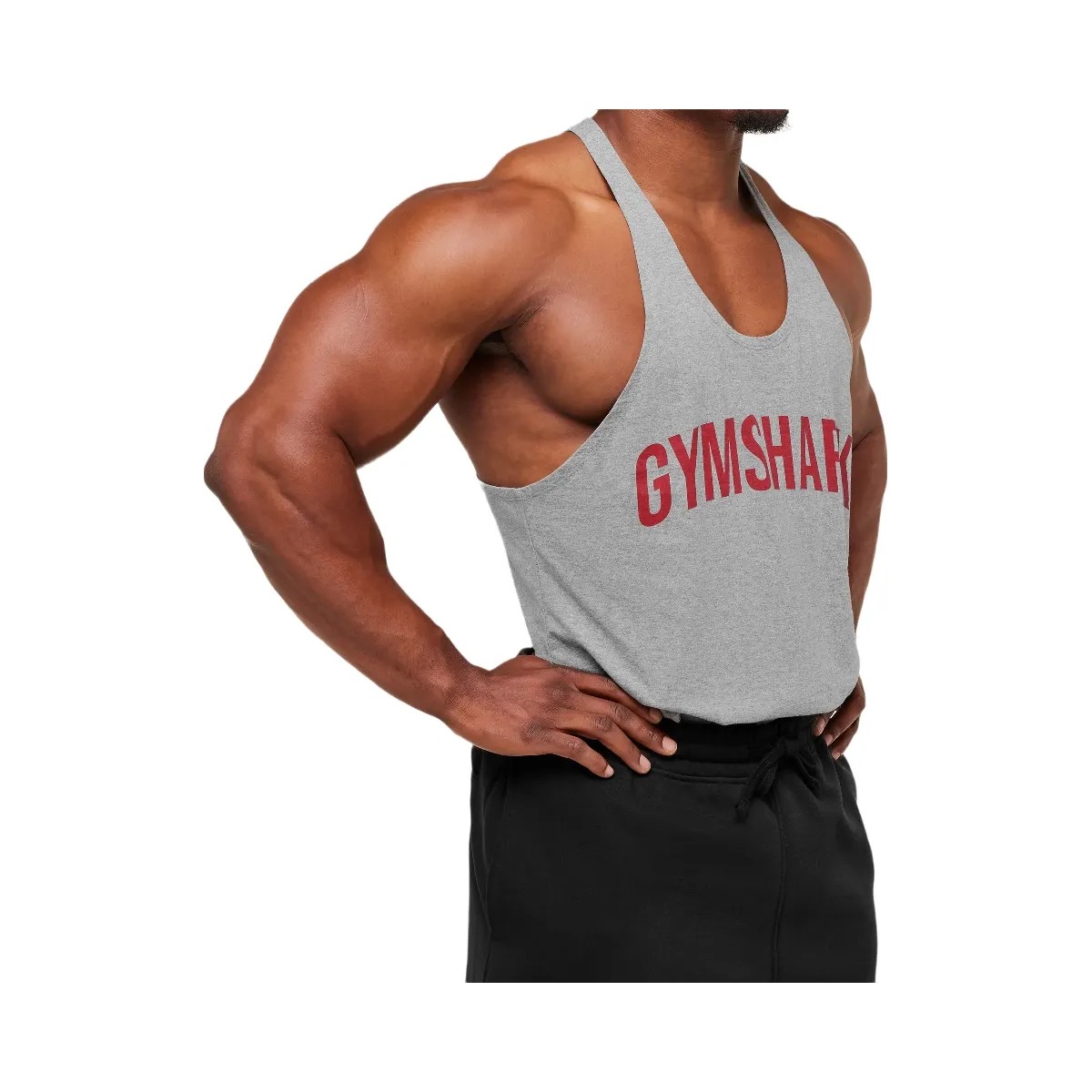 Gymshark Power Stringer - Charcoal Core Marl - HypeFly India View 6