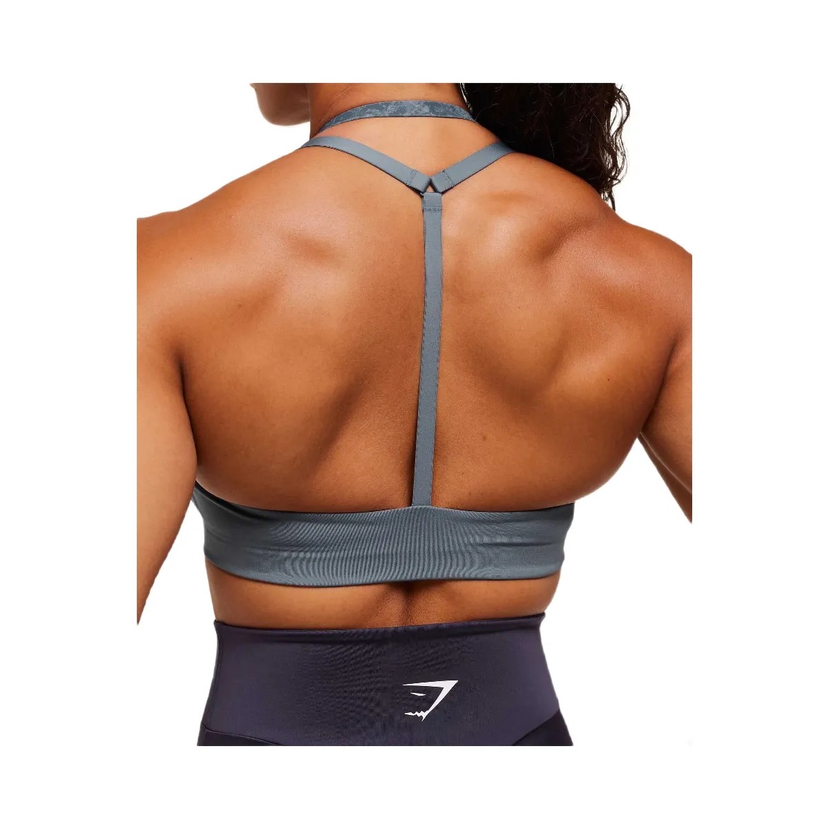 Gymshark Reps T Back Sports Bra - Iron Blue/Pantone Midnight Navy - HypeFly India View 5