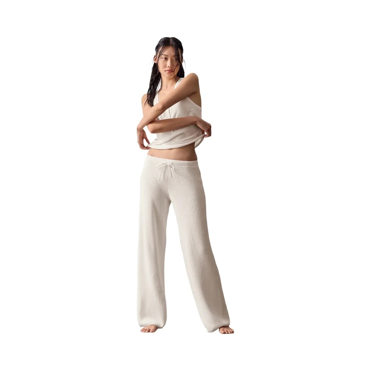 Alo Women's Supernatural Sweater Pant - Ivory - HypeFly India View 5