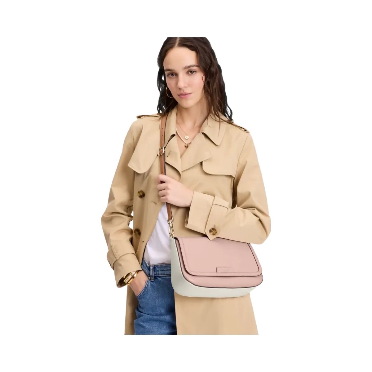 Kate Spade HUDSON convertible shoulder bag  Rose Smoke Multi - HypeFly India View 3