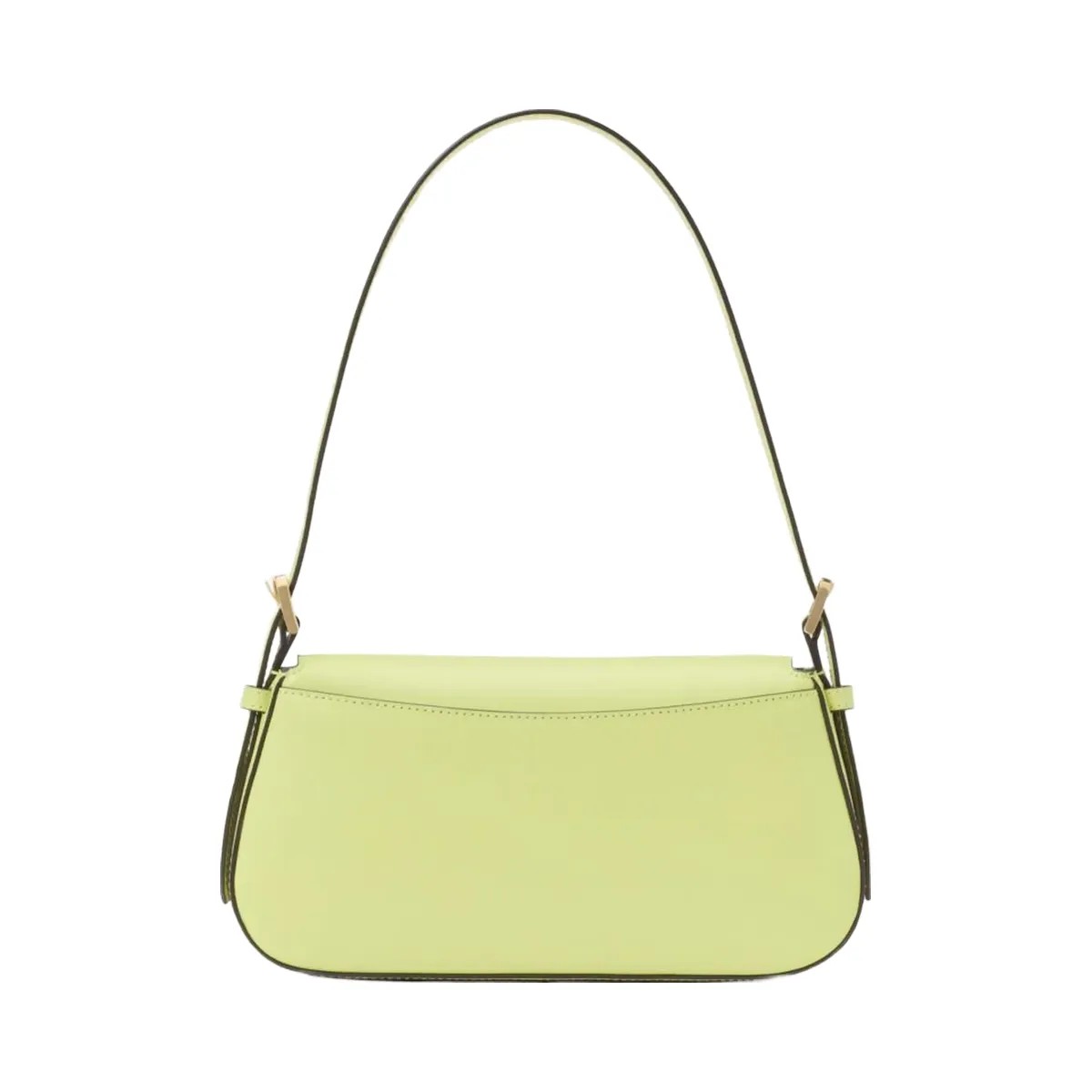 Kate Spade Madison Saffiano Leather Small Flap Shoulder Bag Lime Slushy - HypeFly India View 5