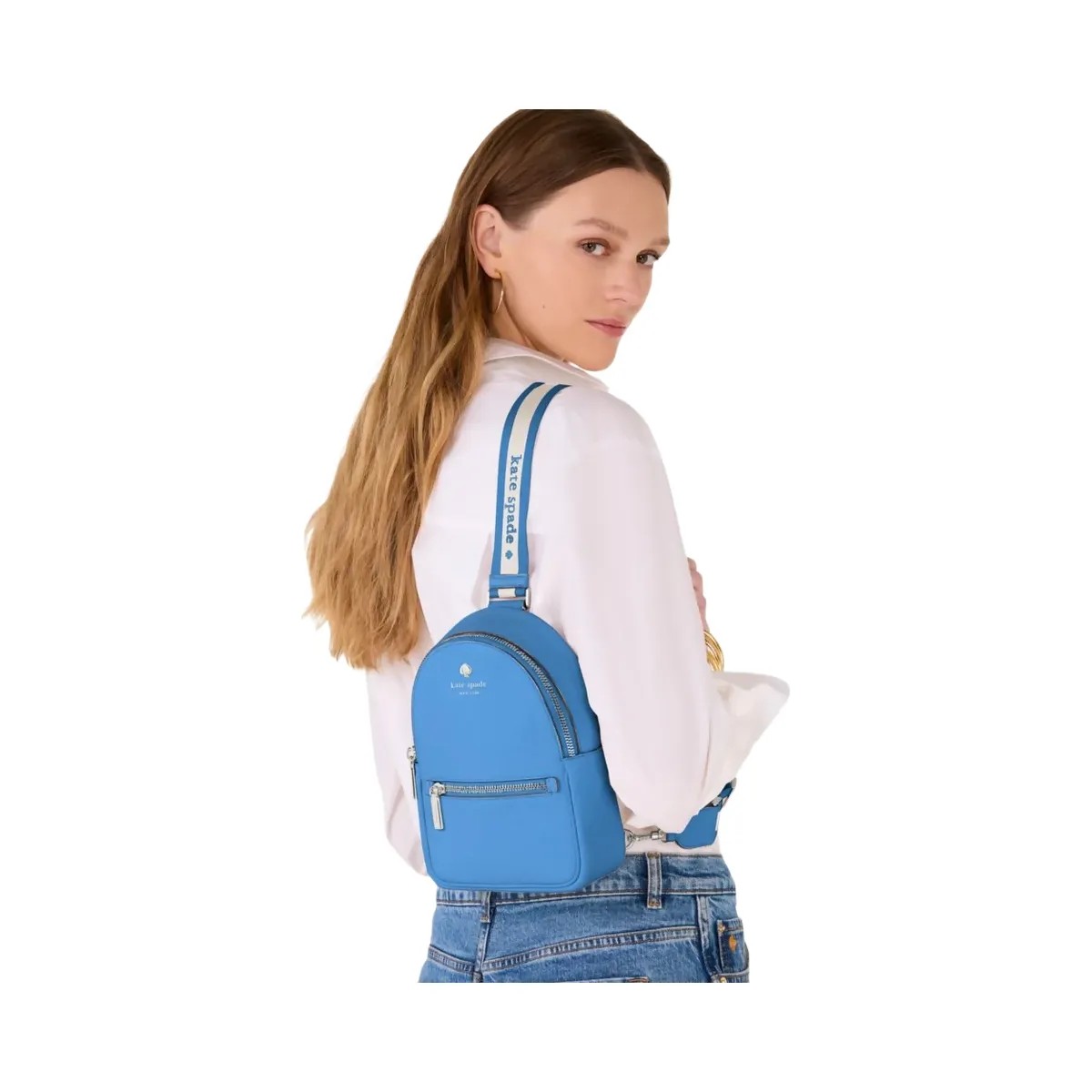 Kate Spade Emma Small Backpack Tide Pool - HypeFly India View 2
