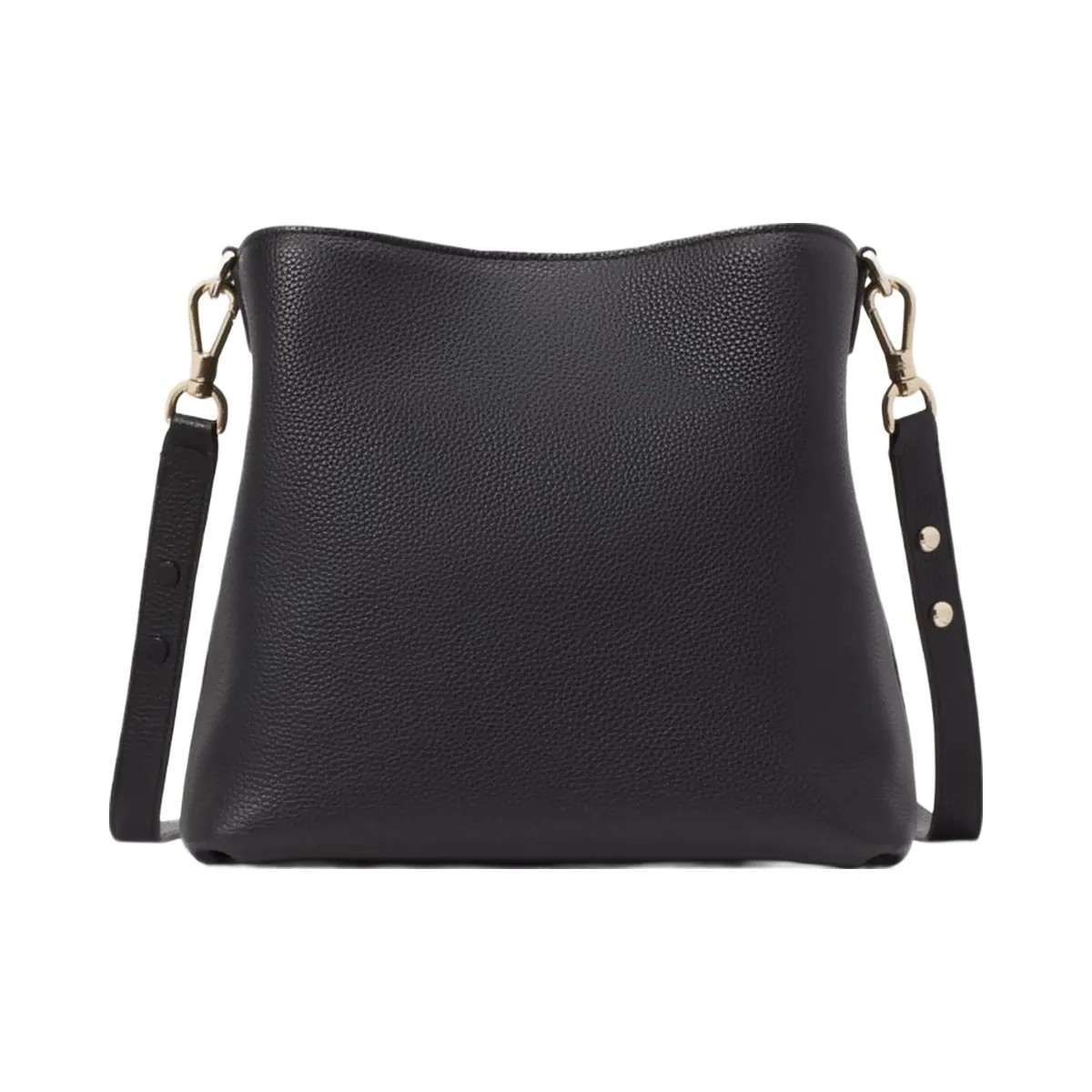Kate Spade Hudson Pebbled Leather Shoulder Bag Black - HypeFly India View 6