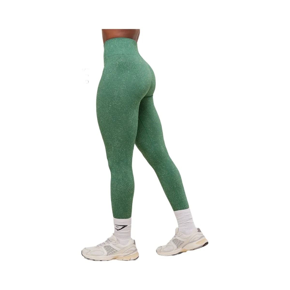 Gymshark Adapt Fleck x Whitney Seamless Leggings - Lift Green/Clay Green - HypeFly India View 3