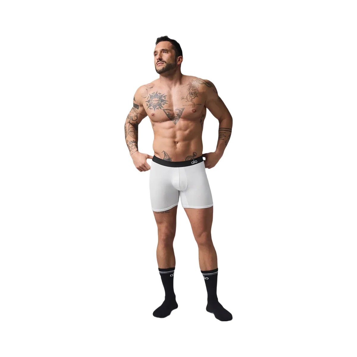 Alo Men's Day and Night Boxer - White - HypeFly India View 1