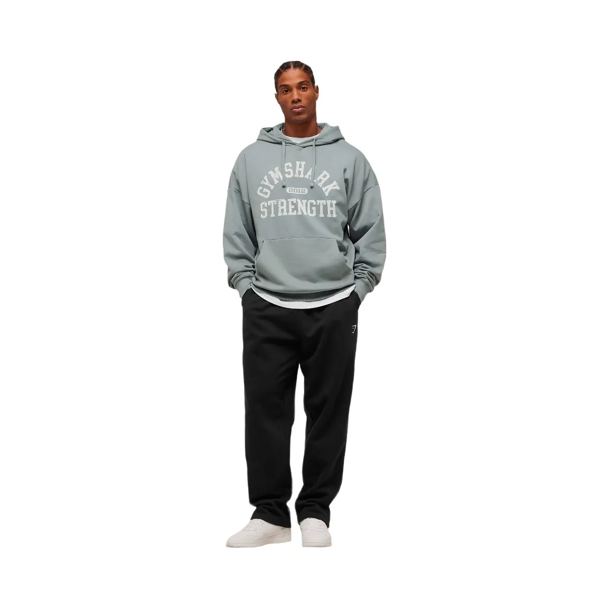 Gymshark 2012 Strength Hoodie - Denim Grey - HypeFly India View 5