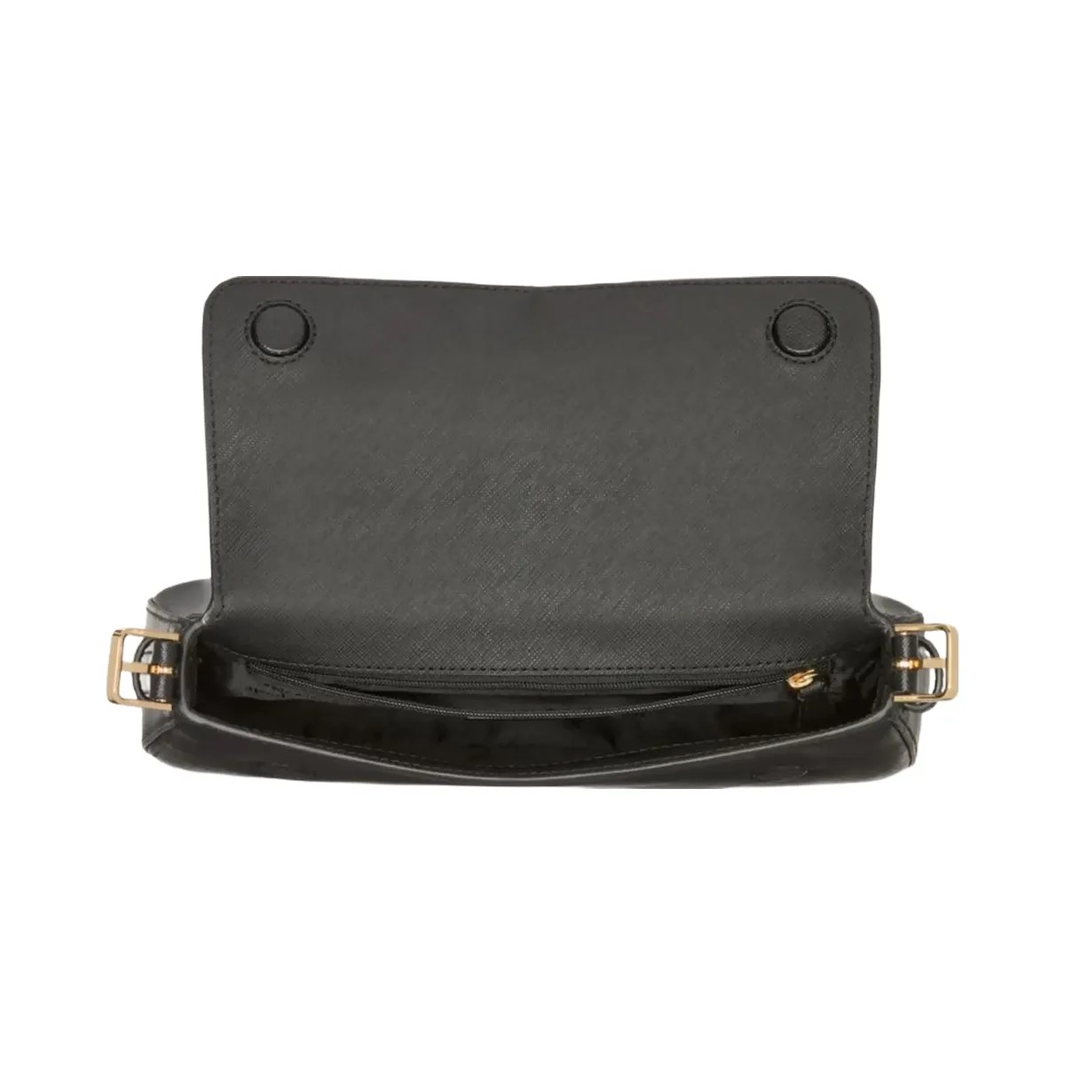 Kate Spade Madison Saffiano Leather Small Flap Shoulder Bag Black - HypeFly India View 4