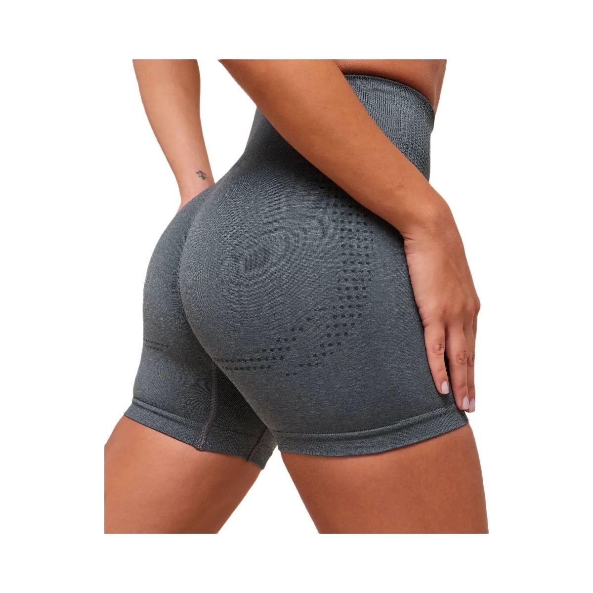 Gymshark Vital Soft Short - Strong Grey/Marl - HypeFly India View 4