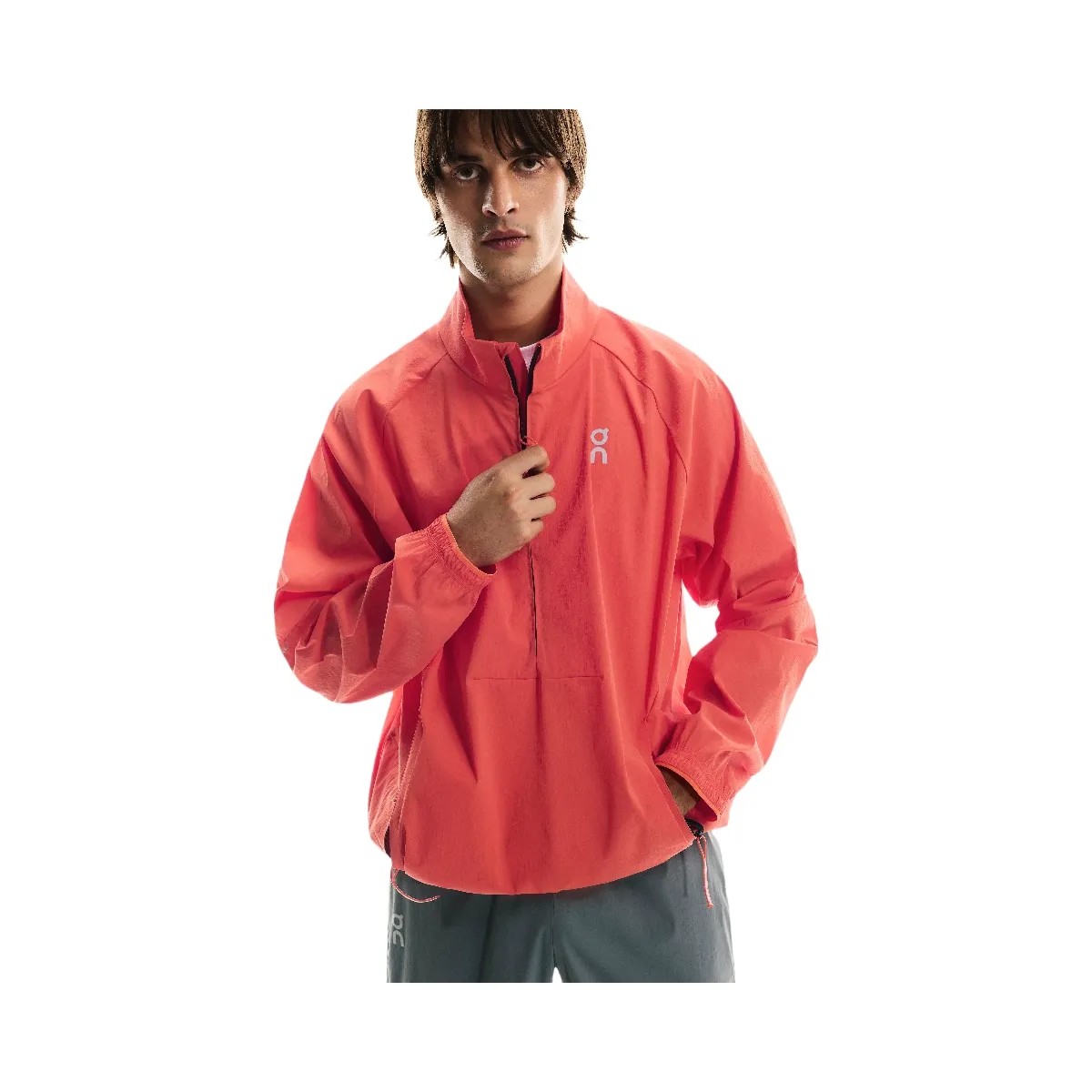 On All-Day 1/2 Zip Jacket Coral - HypeFly India View 5