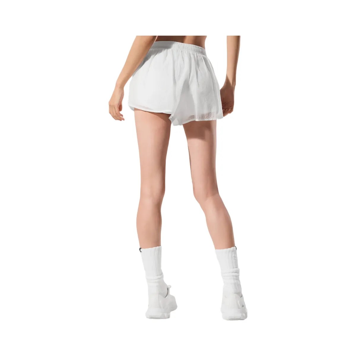 Alo Women's Game Time Short - White - HypeFly India View 3