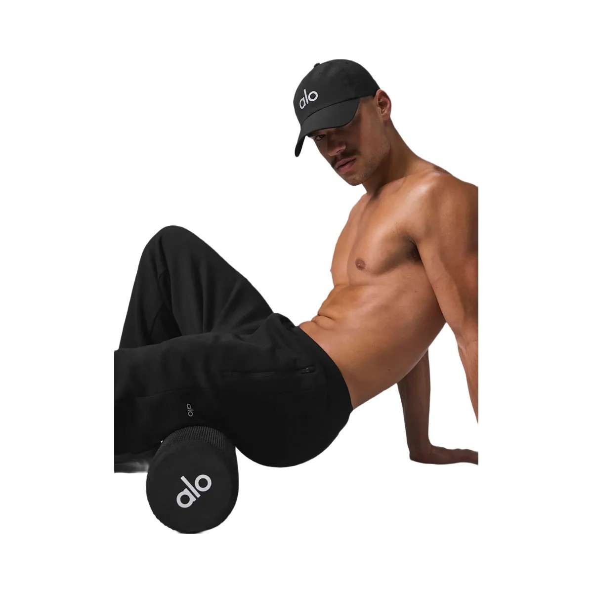 Alo Men's Triumph Restore Sweatpant - Black - HypeFly India View 4