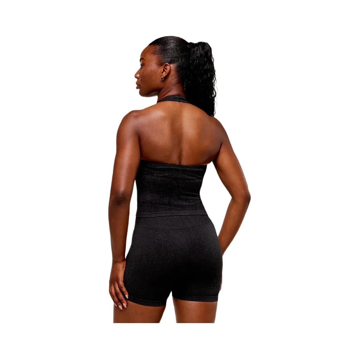 Gymshark Adapt Fleck x Whitney Tank With Shelf - Black - HypeFly India View 2