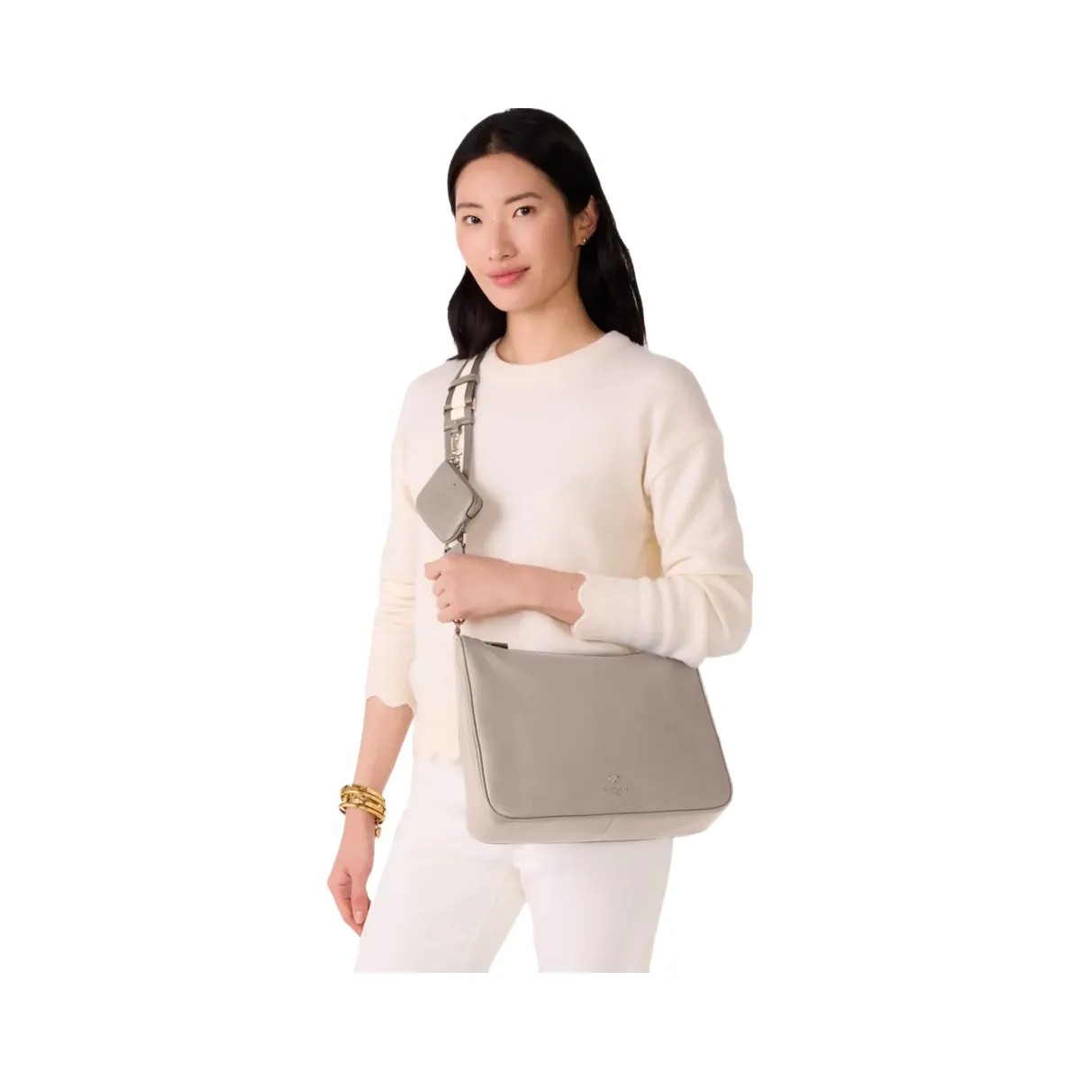Kate Spade Emma Large Crossbody Bag Cozy Grey - HypeFly India View 2