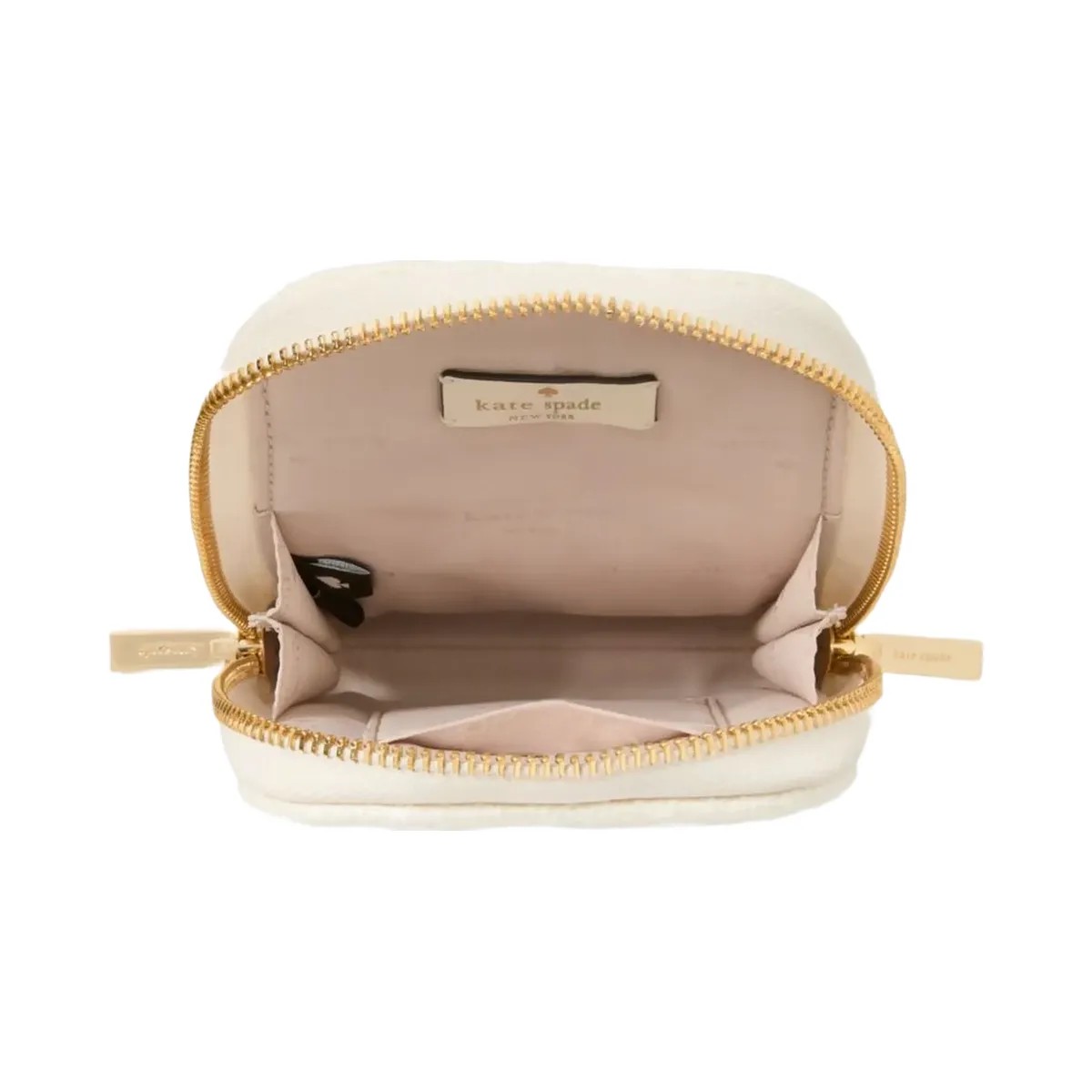 Kate Spade Carey Tweed Phone Chain Crossbody Cream Multi - HypeFly India View 4