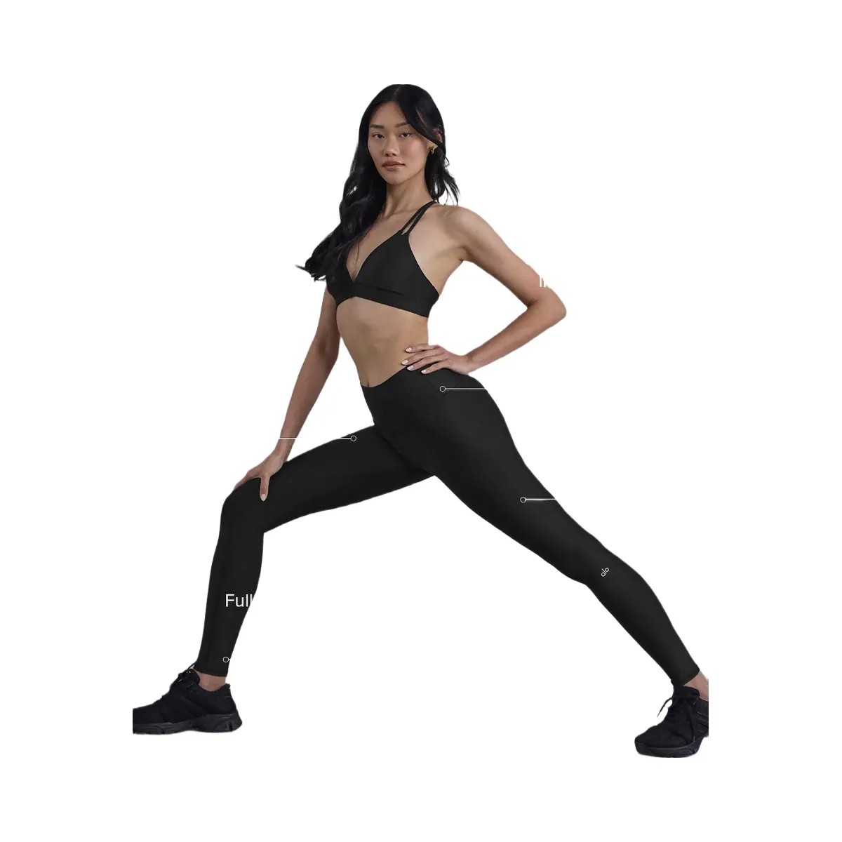 Alo Women's High-Waist Airlift Legging - Black - HypeFly India View 4