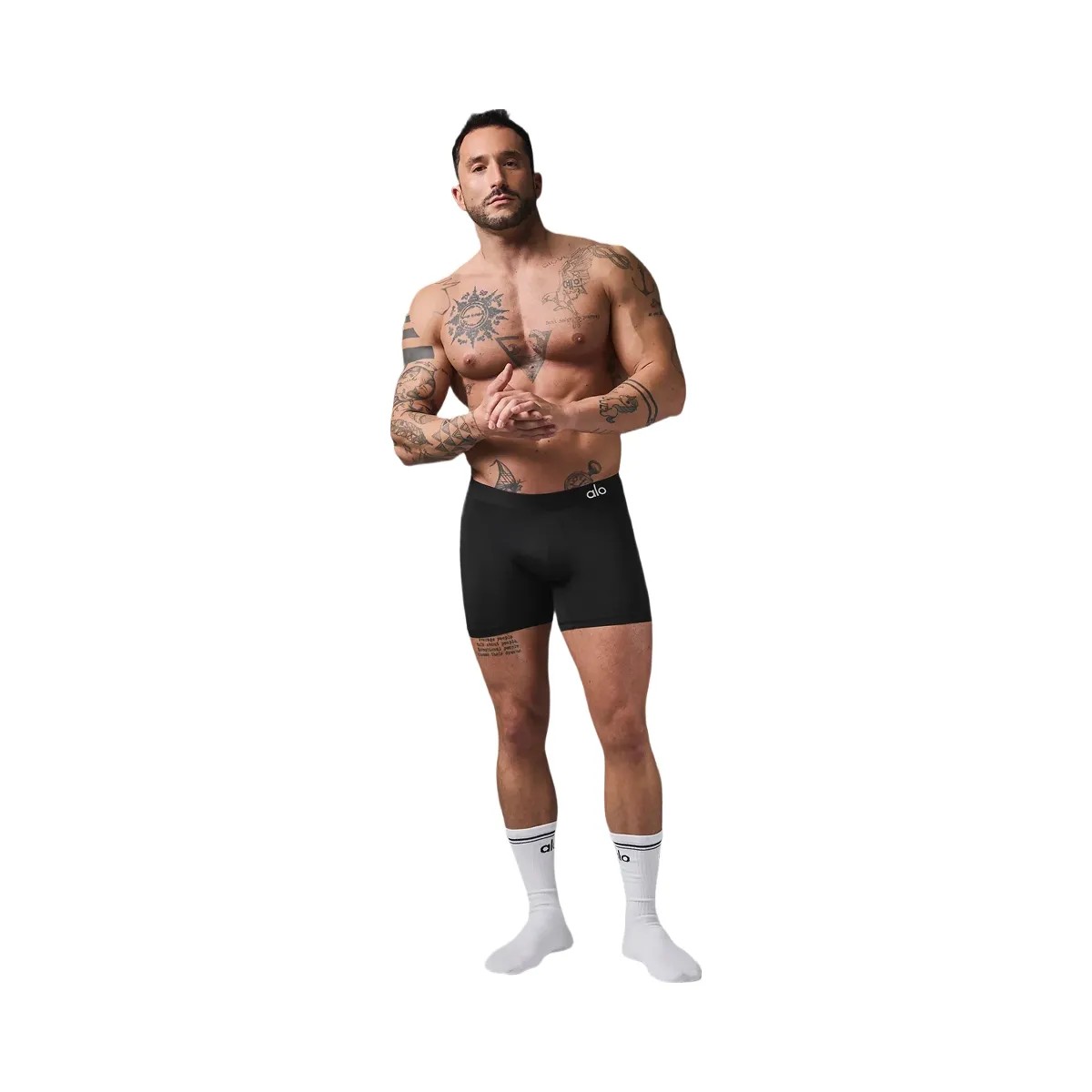 Alo Men's Hero Performance Boxer - Black - HypeFly India View 1